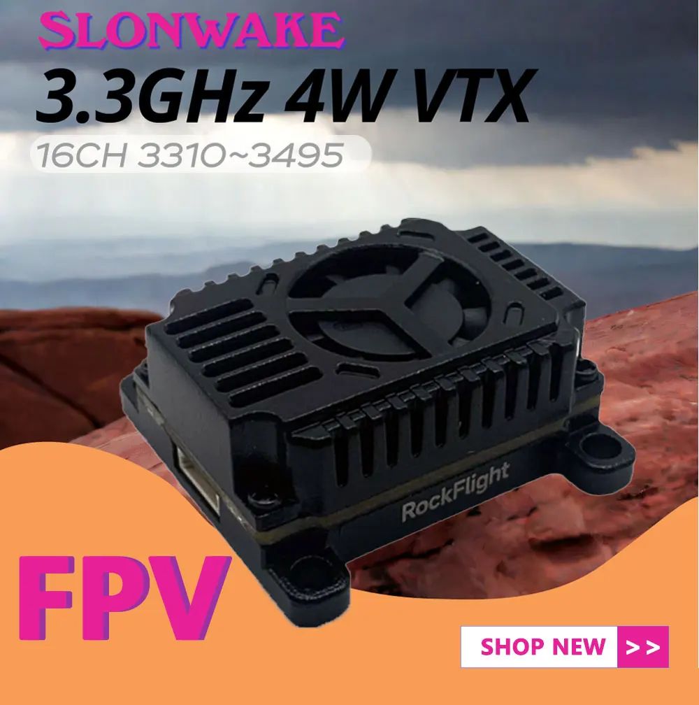 SLONWAKE FPV 3.3G 16CH 4000mW  - đánh giá và giá Drone Receiver