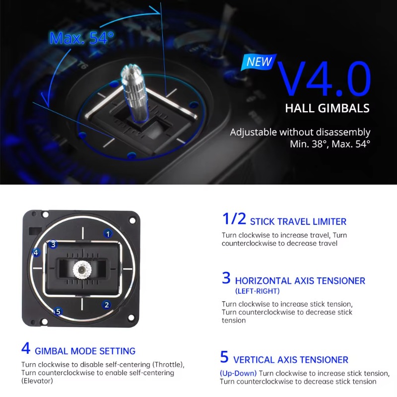 RadioMaster TX16S MKII V4.0 16 - đánh giá và giá Drone Gimbal