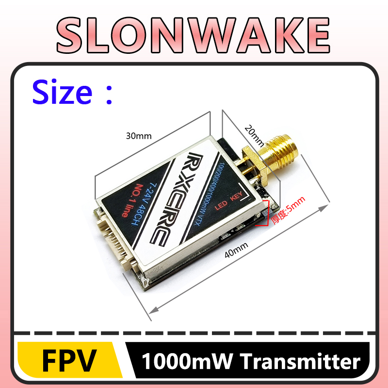 SLONWAKE  5.8G 48CH 1W VTX 100 - đánh giá và giá Drone Frame