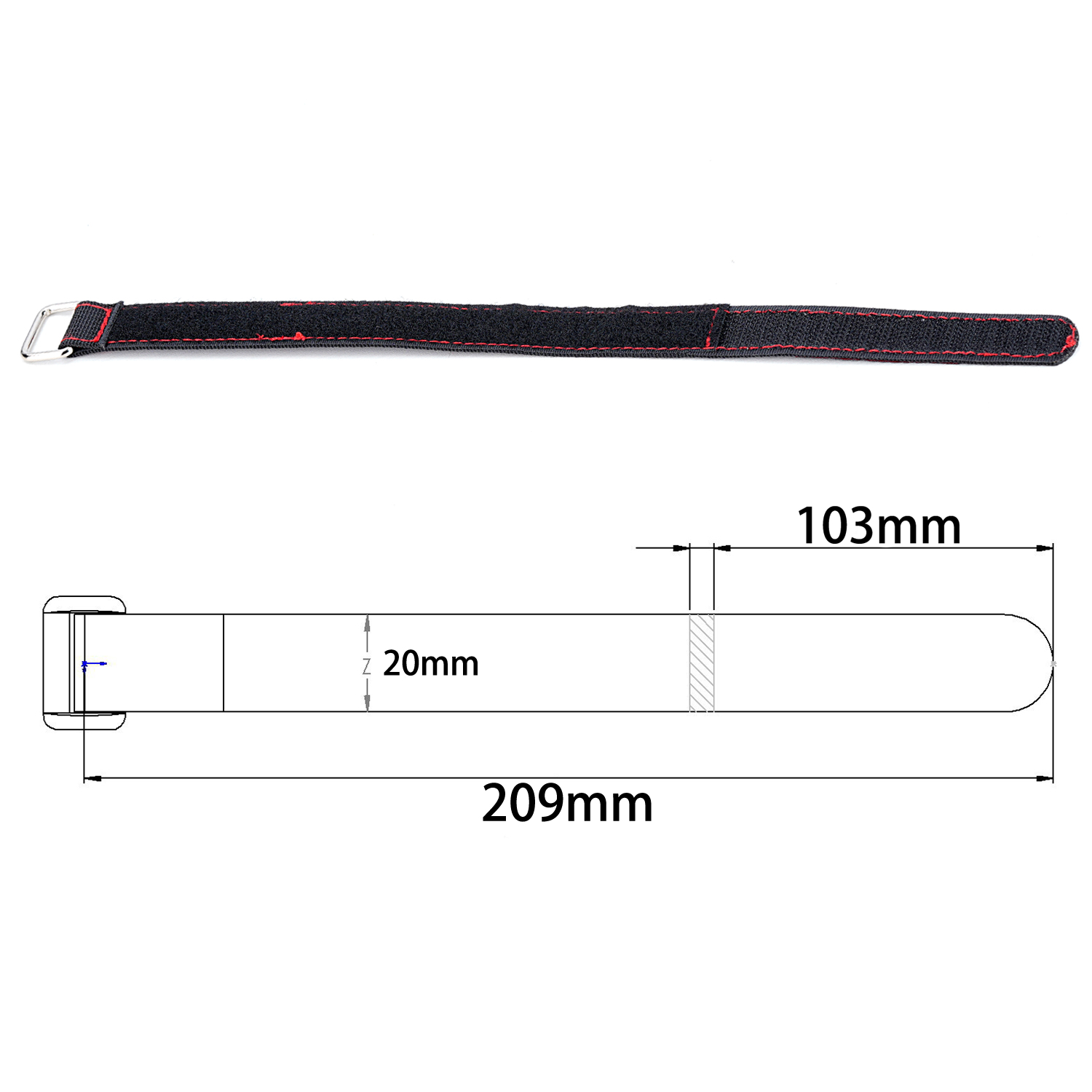 TCRC 2PCS 20x300MM Kevlar Stit - đánh giá và giá Drone Battery Strap