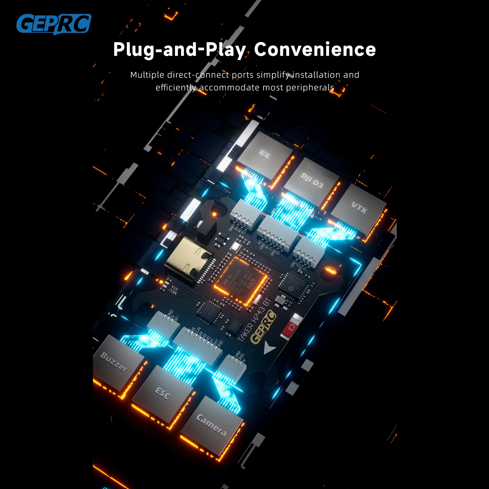 GEPRC TAKER H743 BT 32Bit 65A  - đánh giá và giá Drone Esc
