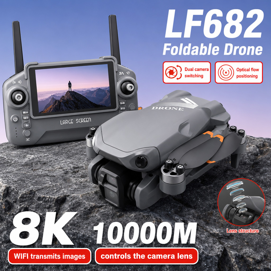 Aerial Photo LF682 Drone 8K HD - đánh giá và giá Drone Gimbal