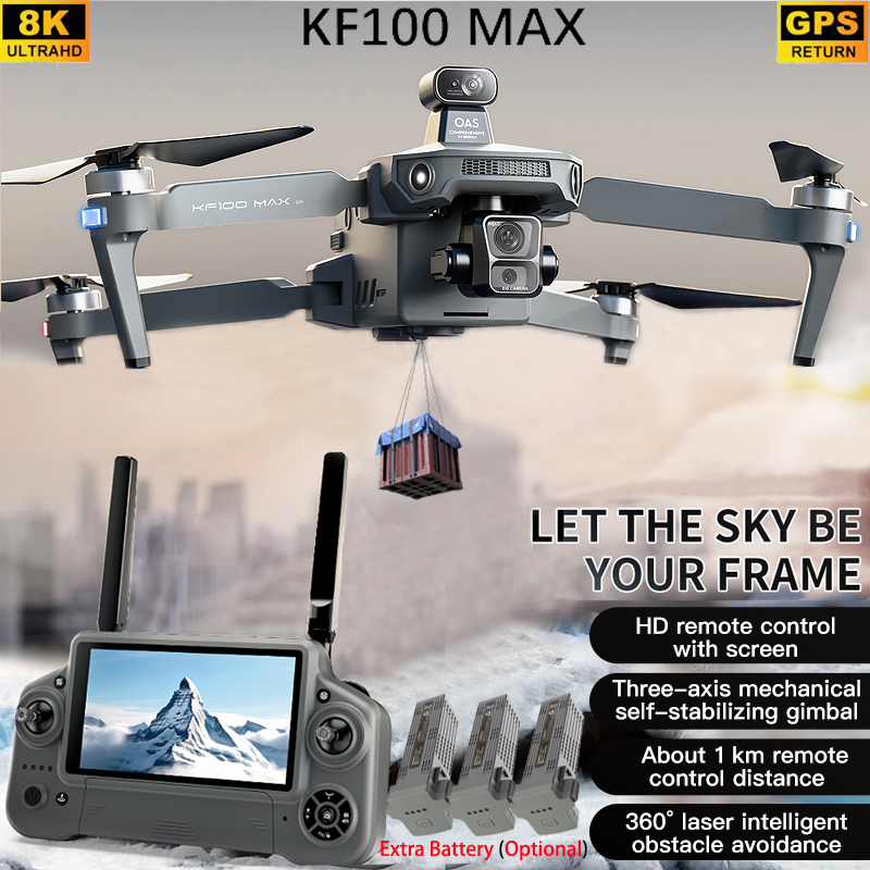 KF100 MAX GPS Drone 4K Camera  - đánh giá và giá Drone Gimbal