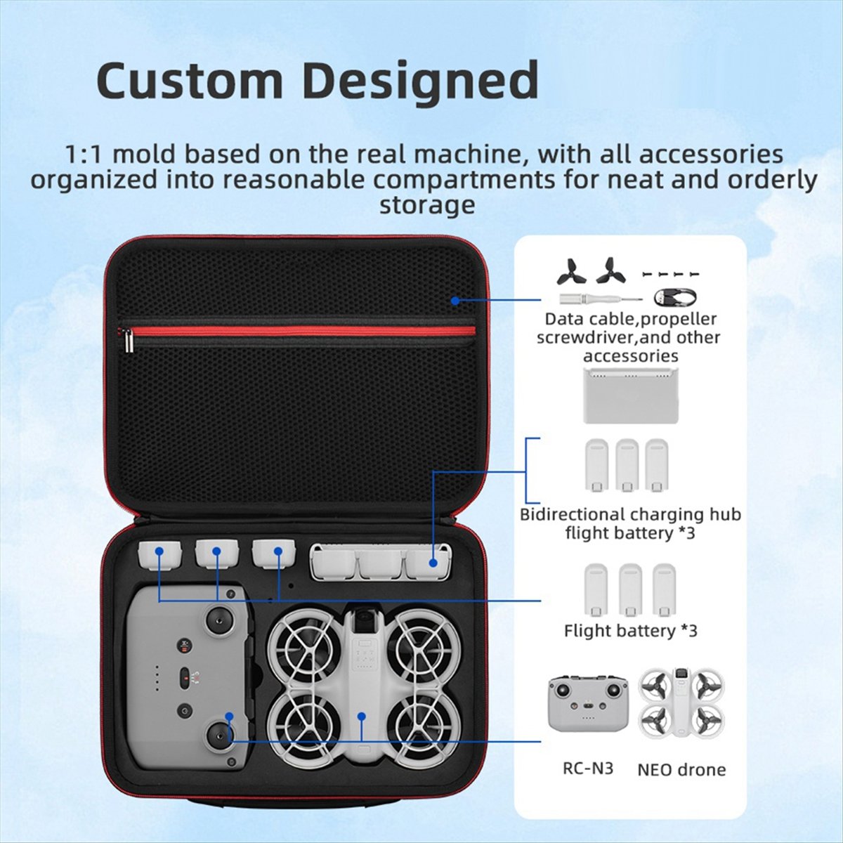 A43M Carrying Storage Bag for  - đánh giá và giá Drone Battery Strap