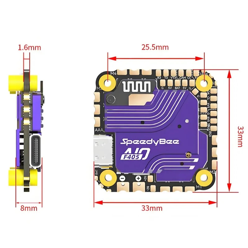 SpeedyBee F405 AIO Flight Cont - đánh giá và giá Drone Esc