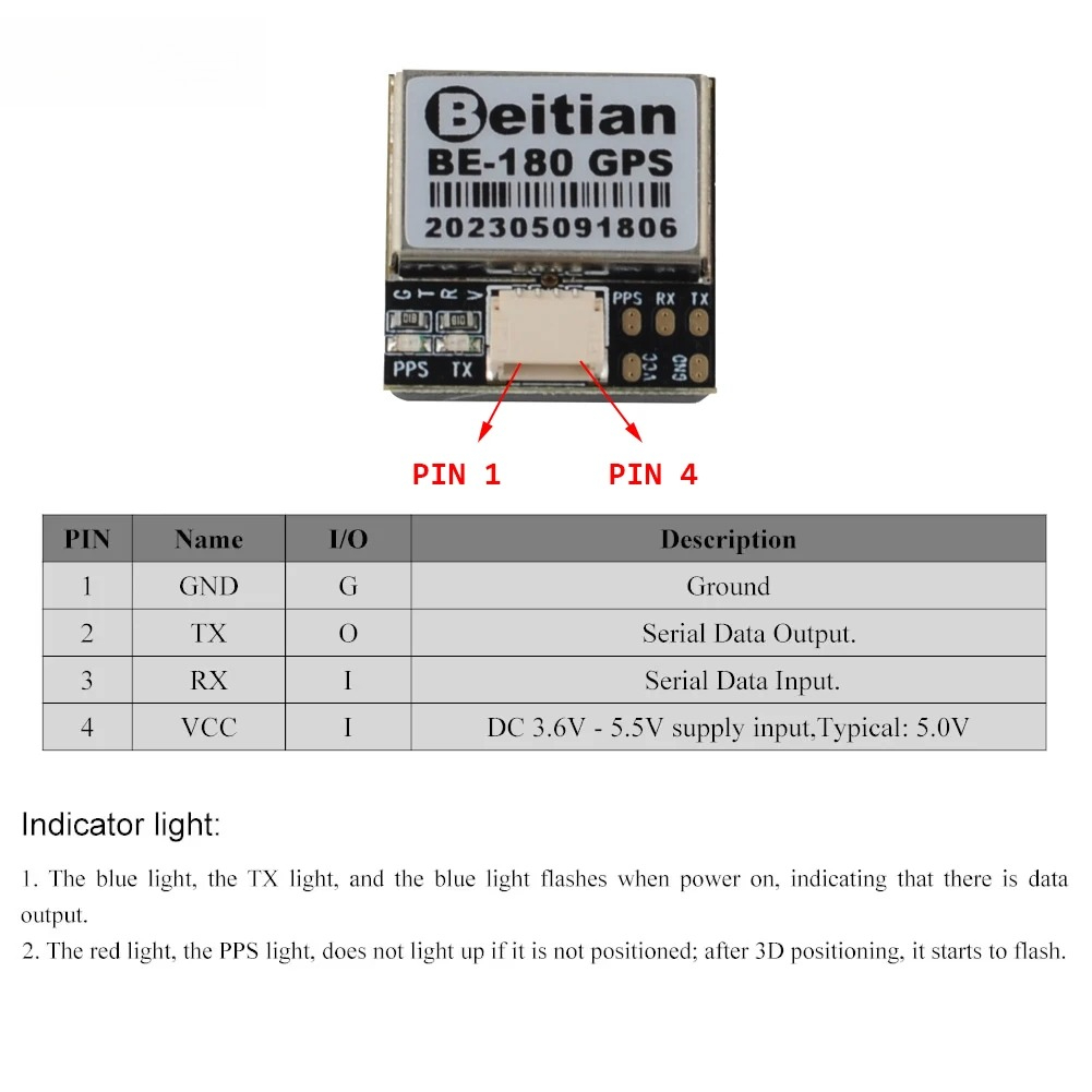 1/2/5PCS Beitian BE-180 GPS Mo - đánh giá và giá Drone Gps Module