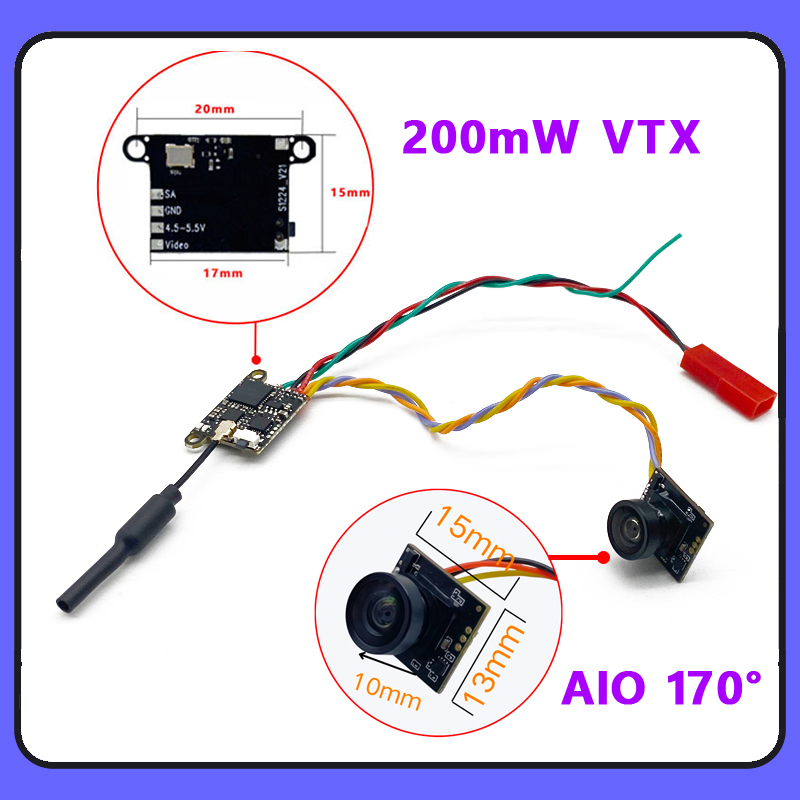 SLONWAKE 5.8G 1200TVL FPV Came - đánh giá và giá Drone Frame