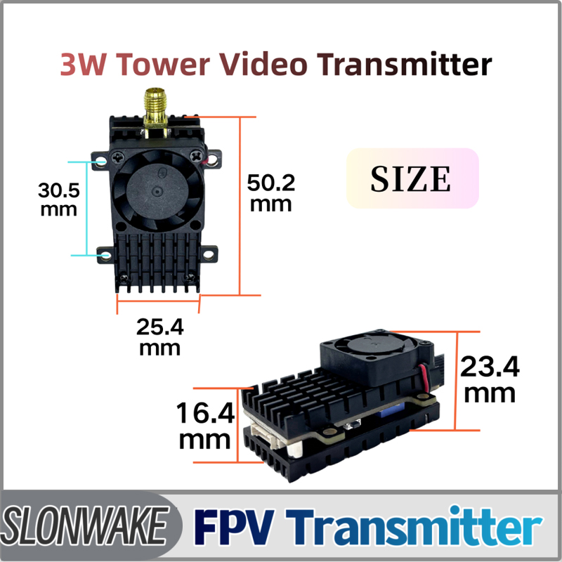 SLONWAKE 5.8G 3000mW Simulatio - đánh giá và giá Drone Receiver