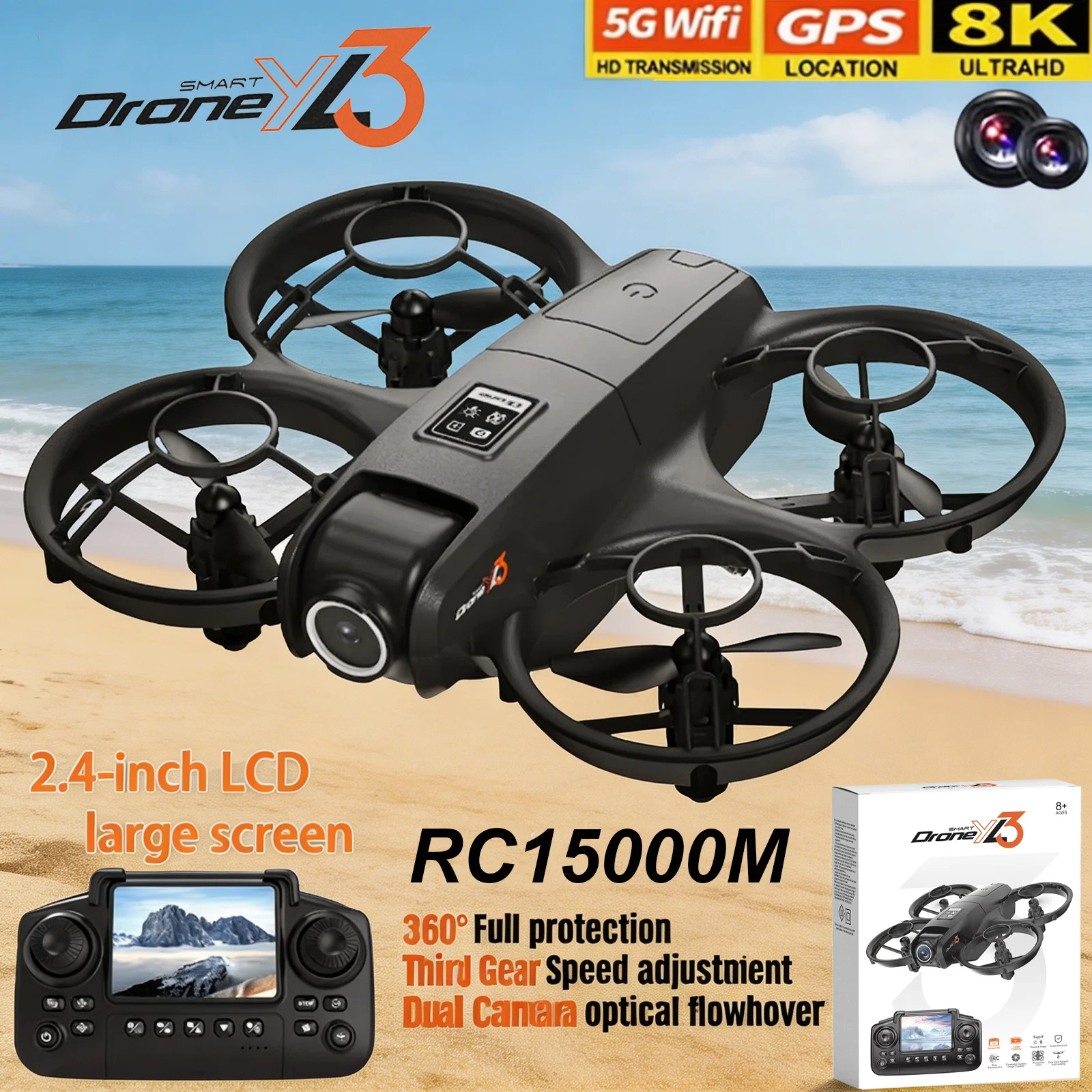 New YL3 RC Drone 8K 1080P Wide - đánh giá và giá Drone Gps Mount
