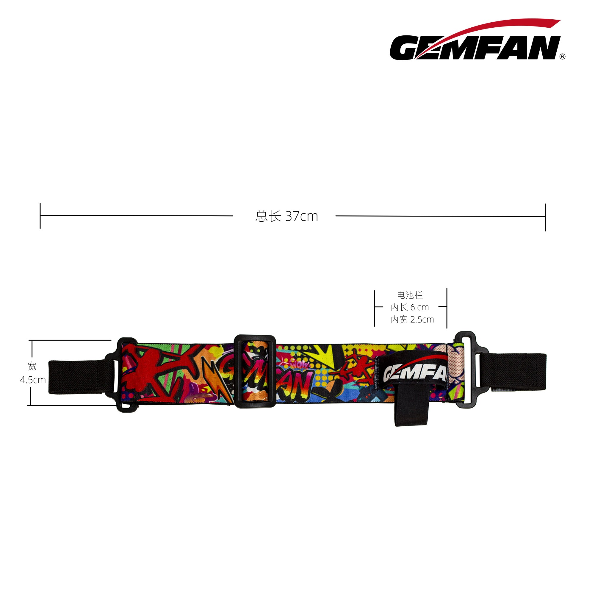 Gemfan Graffiti FPV Goggles He - đánh giá và giá Drone Battery Strap